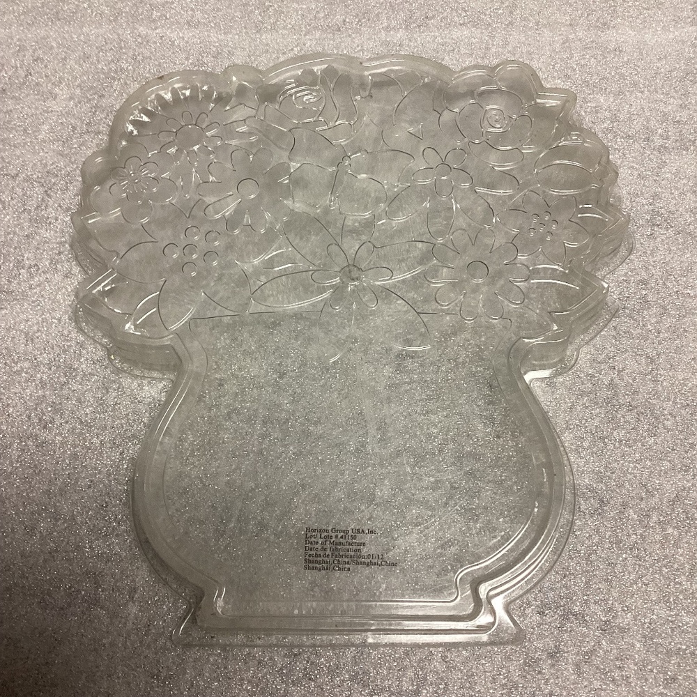 $2 Bundled * Clear Floral Vase Mold for Stepping Stone